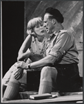 Eileen Heckart and Ray Middleton in the stage production Too True to Be Good