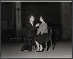 Jean Pierre Aumont and Vivien Leigh in rehearsal for the stage production Tovarich