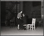 Vivien Leigh and Jean Pierre Aumont in rehearsal for the stage production Tovarich