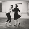 Vivien Leigh and unidentified in rehearsal for the stage production Tovarich