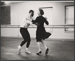 Vivien Leigh and unidentified in rehearsal for the stage production Tovarich