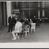 Jean Pierre Aumont, Byron Mitchell, Vivien Leigh and unidentified others in rehearsal for the stage production Tovarich