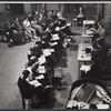 Ensemble in rehearsal for the stage production Tovarich