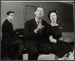 Lee Pockriss, Jean Pierre Aumont and Vivien Leigh in rehearsal for the stage production Tovarich