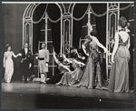 Vivien Leigh, Jean Pierre Aumont [right] and unidentified others in the stage production Tovarich