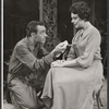 Jason Robards Jr. and Irene Worth in the stage production Toys in the Attic 