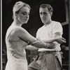 Rochelle Oliver and Jason Robards in the stage production Toys in the Attic