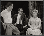 Jason Robards, Arthur Penn and Lillian Hellman in the stage production Toys in the Attic