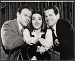 Bob Dishy, Liza Minnelli and Robert Kaye in rehearsal for the stage production Flora, the Red Menace