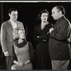 Bob Dishy, Cathryn Damon, Mary Louise Wilson and Louis Guss in rehearsal for the stage production Flora, the Red Menace