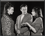 Stephanie Hill, Bob Dishy and Liza Minnelli in rehearsal for the stage production Flora, the Red Menace