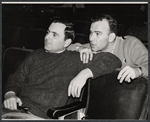 John Kander and Fred Ebb in rehearsal for the stage production Flora, the Red Menace