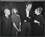 Joe E. Marks, Liza Minnelli, James Cresson and Dortha Duckworth in rehearsal for the stage production Flora, the Red Menace