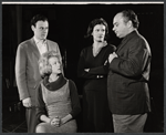 Bob Dishy, Cathryn Damon, Mary Louise Wilson and Louis Guss in rehearsal for the stage production Flora, the Red Menace