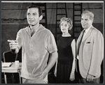 Ben Gazzara, Mildred Dunnock and Stephen Elliott in rehearsal for the stage production Traveller Without Luggage