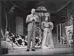 Ben Gazzara and Norma Crane in the stage production Traveller Without Luggage