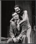 Ben Gazzara and Norma Crane in the stage production Traveller Without Luggage
