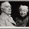 Walter Abel and Aline MacMahon in the 1975 stage production Trelawney of the "Wells"