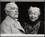 Walter Abel and Aline MacMahon in the 1975 stage production Trelawney of the "Wells"