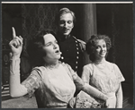 Ann McDonough, Jeffrey Jones and Mary Beth Hurt in the 1975 stage production Trelawney of the "Wells"