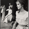 Michael Tucker, Meryl Streep, Christopher Hewett, and Mary Beth Hurt in the stage production Trelawney of the "Wells." Beaumont Theater