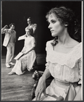 Michael Tucker, Meryl Streep, Christopher Hewett, and Mary Beth Hurt in the stage production Trelawney of the "Wells." Beaumont Theater