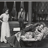 Mary Beth Hurt, Michael Tucker, John Lithgow and Sasha Von Scherler in the 1975 stage production Trelawney of the "Wells"