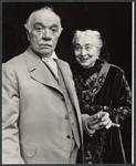 Walter Abel and Aline MacMahon in the 1975 stage production Trelawney of the "Wells"