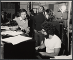 Joe Morton [center] and unidentified others in rehearsal for the stage production Tricks