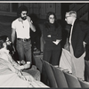 Jon Jory [right] and unidentified others in rehearsal for the stage production Tricks