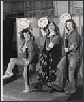 Christopher Murney [left], Rene Auberjonois [right] and unidentified [center] in rehearsal for the stage production Tricks
