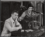 Hume Cronyn and Jessica Tandy in the stage production Triple Play