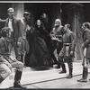 Jessica Tandy [center], Pat Hingle, Ted van Griethuysen and unidentified others in the 1961 American Shakespeare Festival production of Troilus and Cressida