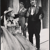 Carrie Nye [left], Hiram Sherman [right] and unidentified [center] in the 1961 American Shakespeare Festival production of Troilus and Cressida