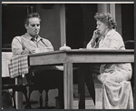 Charlton Heston and Hermione Baddeley in the stage production The Tumbler