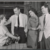 Hildy Parks, Jordan Bentley, Marsha Hunt and Johnny Carson in the stage production Tunnel of Love