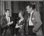 Johnny Carson, Hildy Parks and Jordan Bentley in the stage production Tunnel of Love