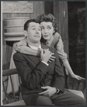 Johnny Carson and Marsha Hunt in the stage production Tunnel of Love