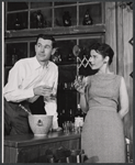 Johnny Carson and Greta Markson in the stage production Tunnel of Love
