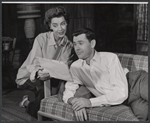 Marsha Hunt and Johnny Carson in the stage production Tunnel of Love