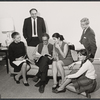 Elena Karam, Richard Castellano, Ulu Grosbard, Irene Papas, Jon Voight and Tyne Daly in rehearsal for the stage production That Summer - That Fall