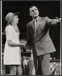 Barbara Ferris and Gig Young in the stage production There's a Girl in My Soup 