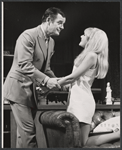 Gig Young and Barbara Ferris in the stage production There's a Girl in My Soup 