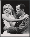 Barbara Ferris and Gig Young in the stage production There's a Girl in My Soup