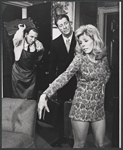 Donald Ewer, Don Ameche and Betsy Von Furstenberg in the touring stage production There's a Girl in My Soup