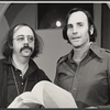 Richard Foreman and musical director Stanley Silverman in publicity photo for the 1976 Broadway production of The Threepenny Opera
