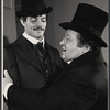 Raul Julia and C. K. Alexander in the 1976 Broadway production of The Threepenny Opera