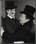 Raul Julia and C. K. Alexander in the 1976 Broadway production of The Threepenny Opera
