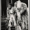Dennis Hines and Albert Laveau in the stage production Ti-Jean and His Brothers