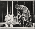 Dennis Hines and Albert Laveau in the stage production Ti-Jean and His Brothers